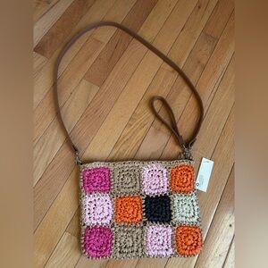 Crochet Patchwork Crossbody/Wristlet Bag – NWT